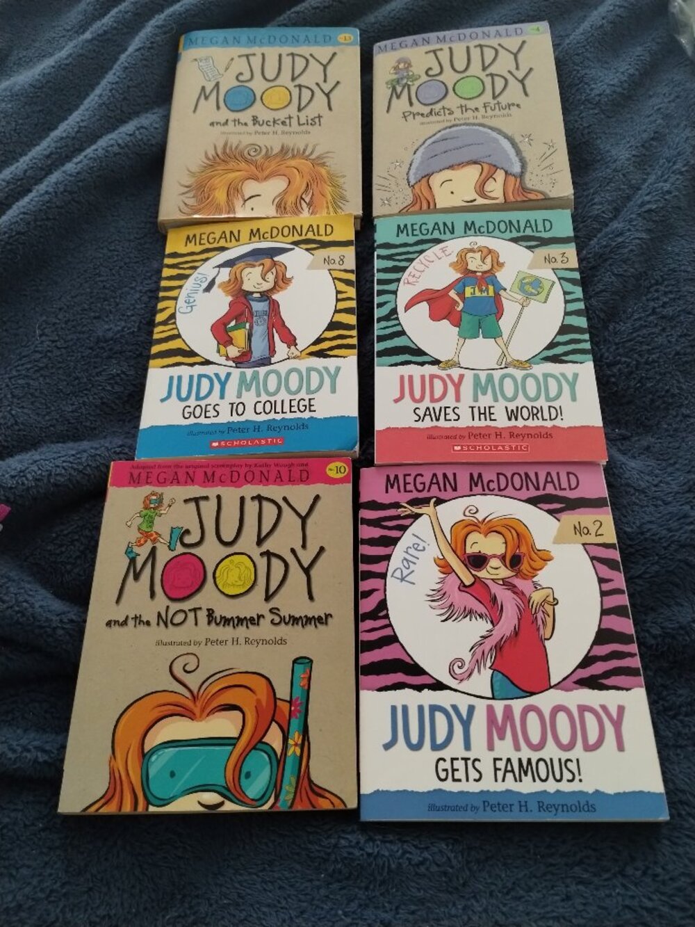 Judy Moody chapter books,lot of 6
